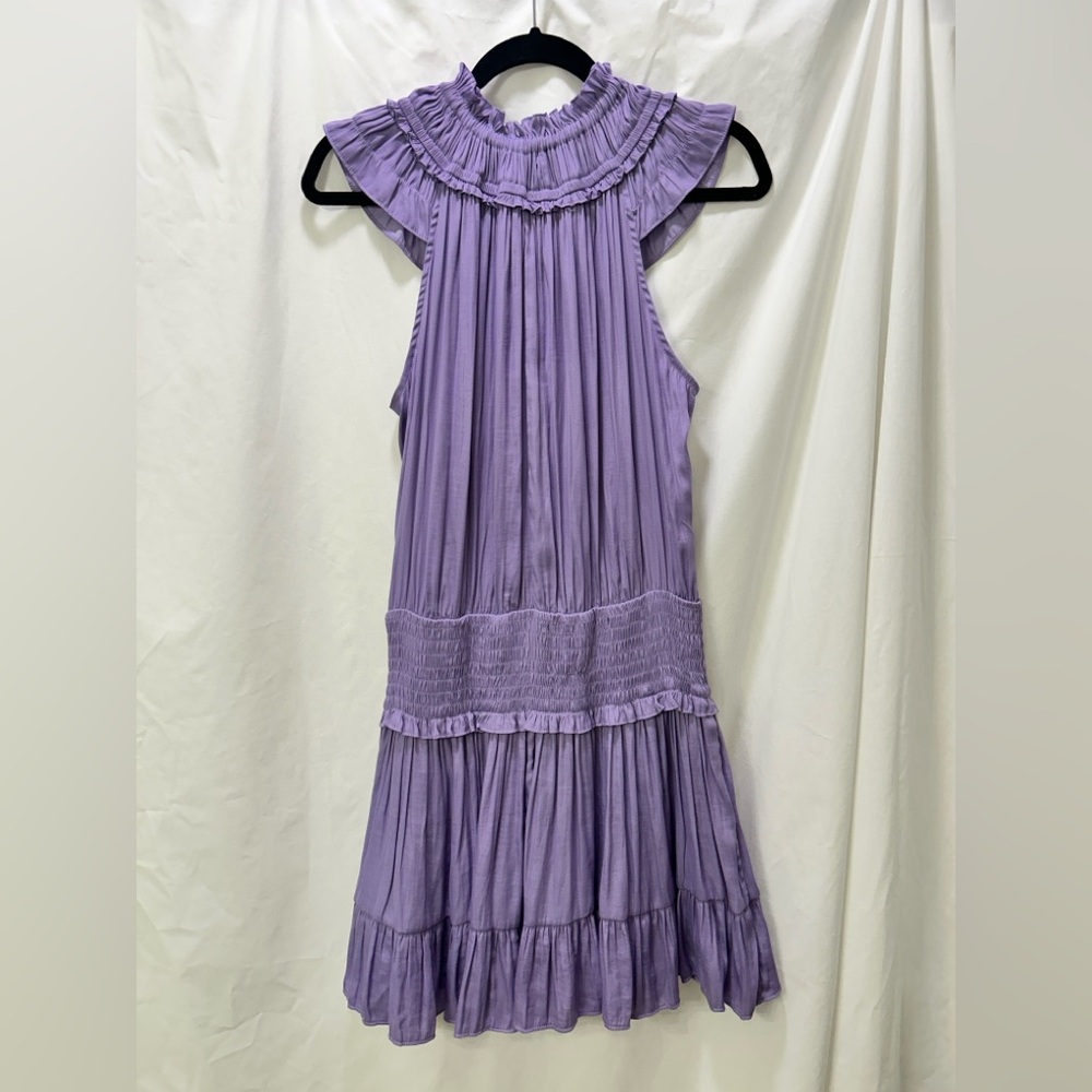 DO+BE Lavender Smocked Tiered Dress